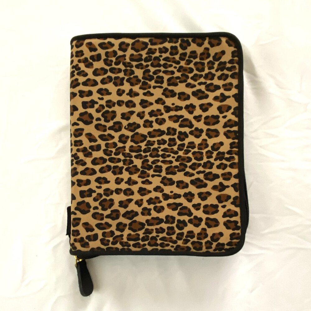 Dana Buchman Cheetah Print 6-Ring Zippered Notebook